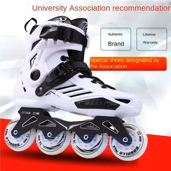 Custom Silver Color Aluminium Alloy Frame Professional Inline Skate Frame